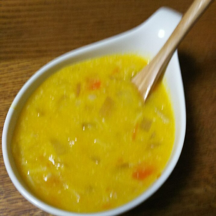 玉ねぎと人参とえのきのかぼちゃスープ レシピ 作り方 By 4045g 楽天レシピ